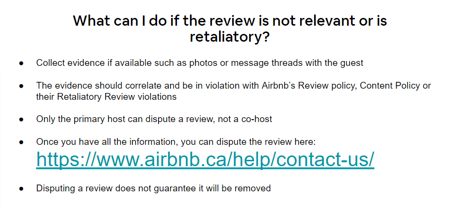 Solved: Retaliatory Reviews And The Airbnb Team Tells You ... - Airbnb ...