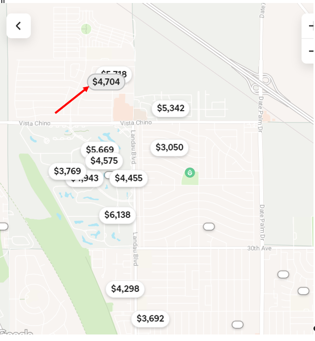 Cathedral City CA Map.png