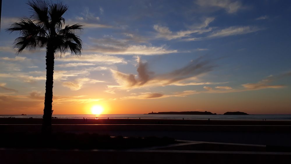 Coucher de Soleil Plage Essaouira Maroc