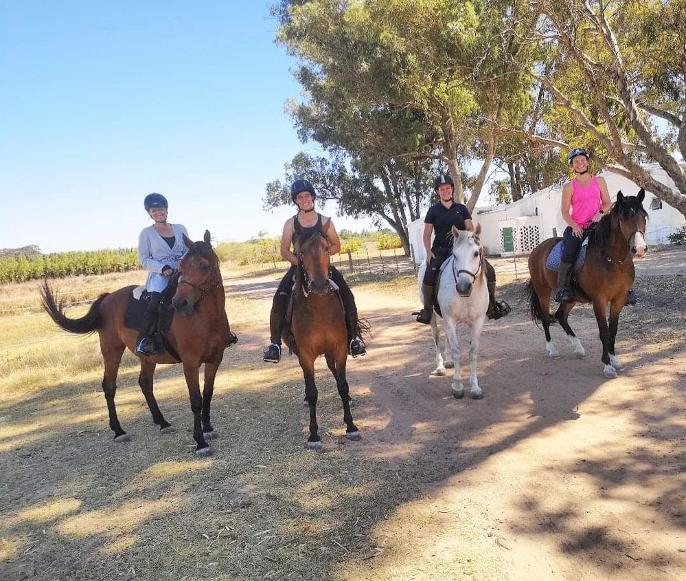 Me on the left with 3 of my co-hosts who were all once guests on my experience - this during one of our own team-bonding fun-rides.