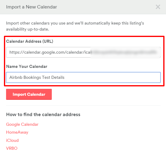 syncing airbnb calendar and google