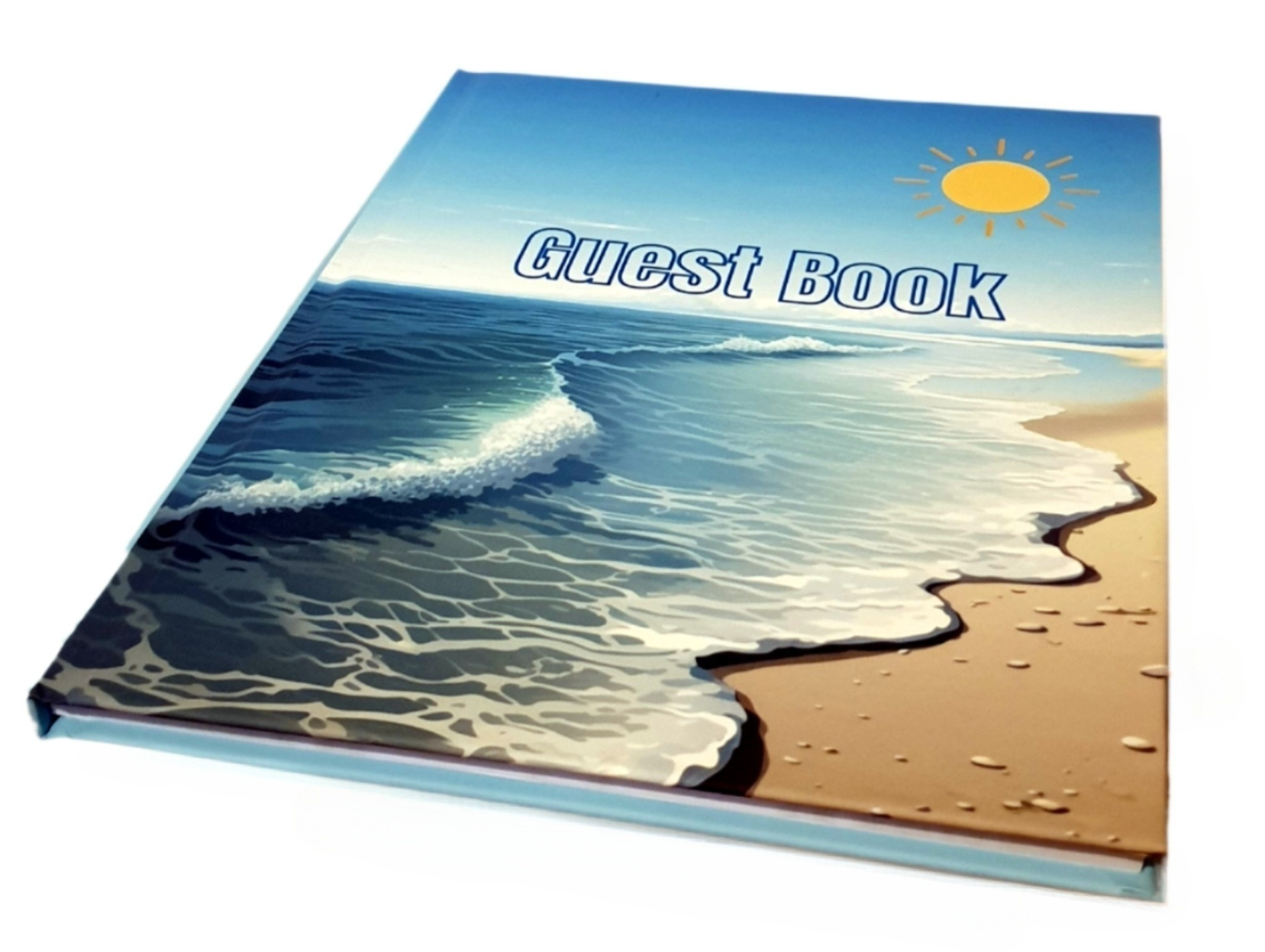 Welcome Visitor Guest Book: Guest sign in book for Airbnb, Beach