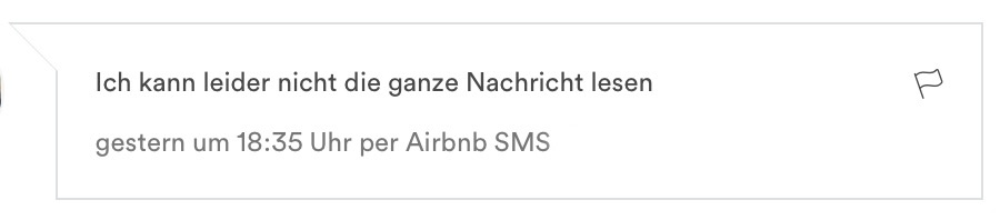 Airbnb SMS