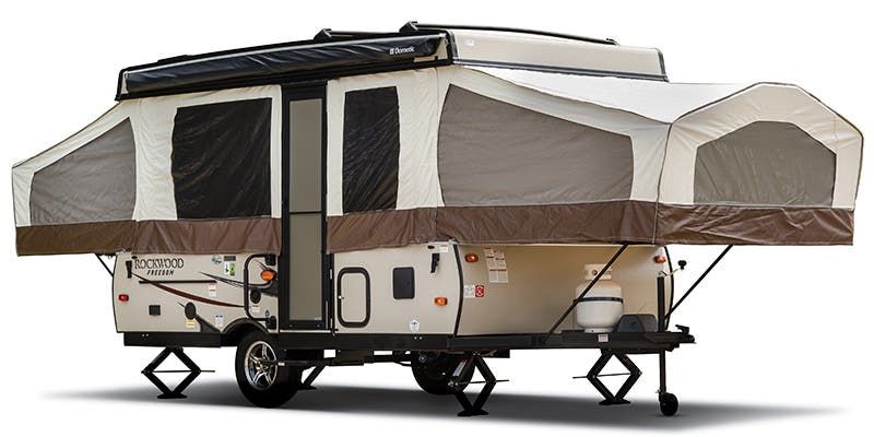 pop up camper outside