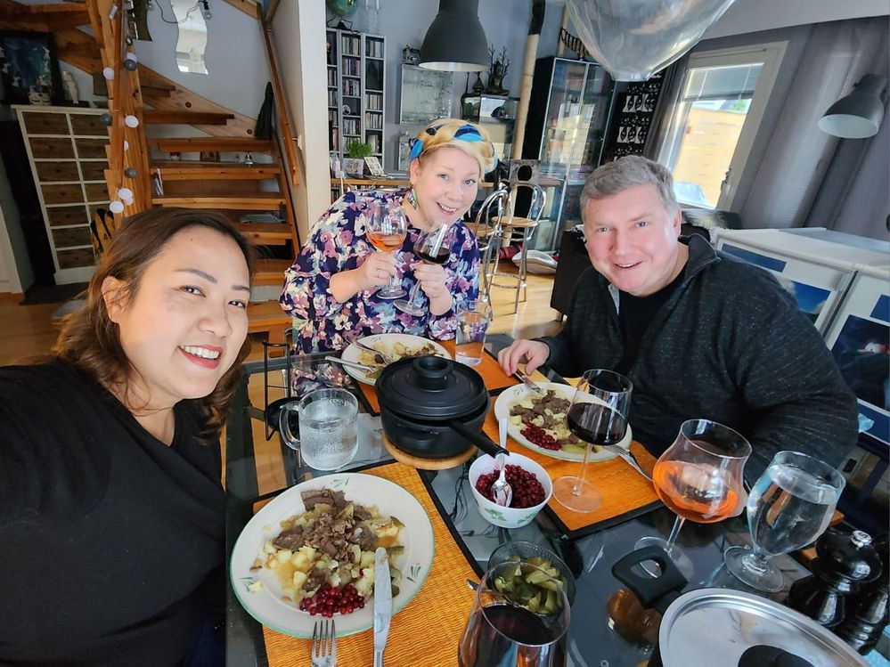 Hausgemachtes finnisches Essen in Kirkkonummi, Finnland