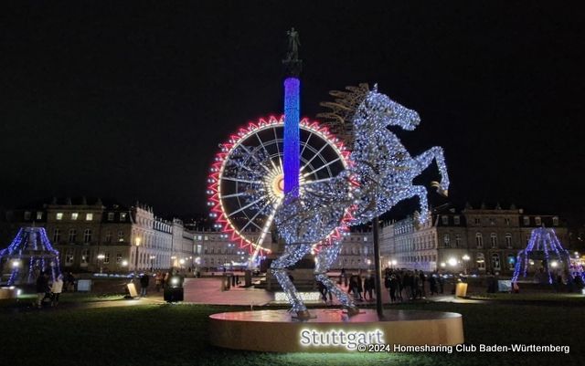 Riesenrad vor dem Neuen Schloss