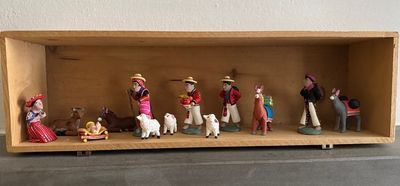 Our nativity scene in Bergamo, figurines from Guatemala