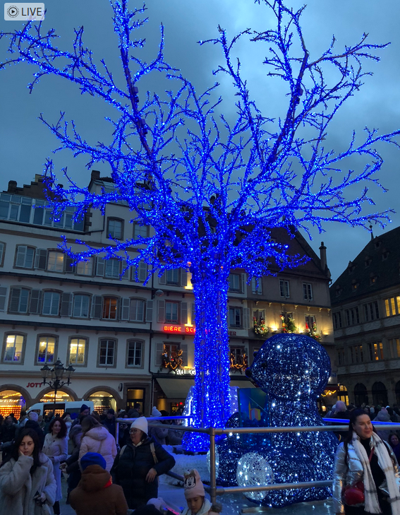 Weihnachtsbeleuchtung in Strassburg