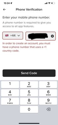 Only US app registrations are allowed