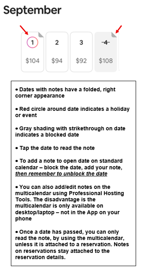 Making a Note on a booking from app?? New update n... - Airbnb Community