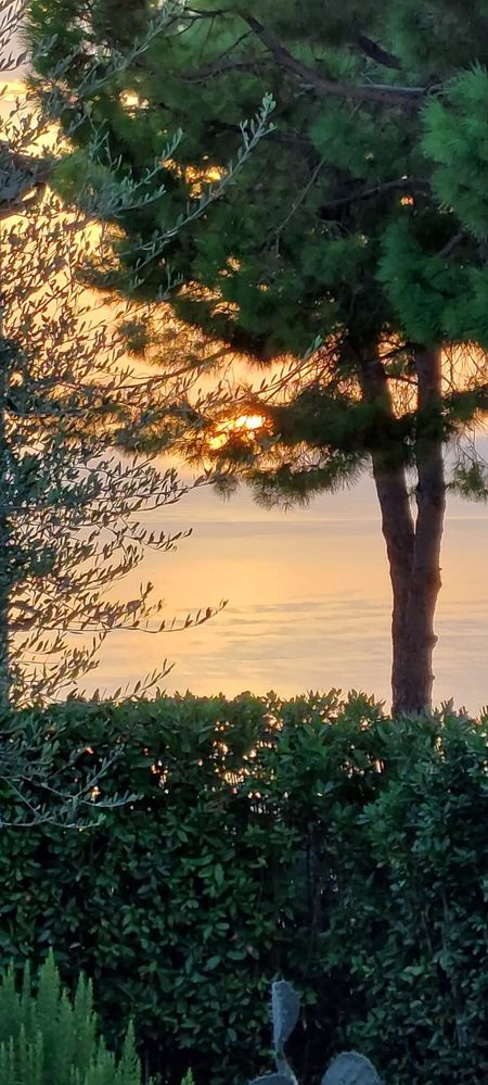 L'alba vista dalla casa