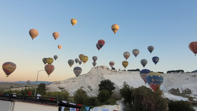 Blick von der Unterkunft