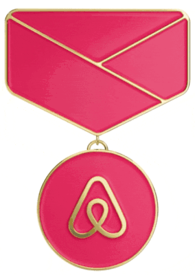 Airbnb Superhost medal.gif