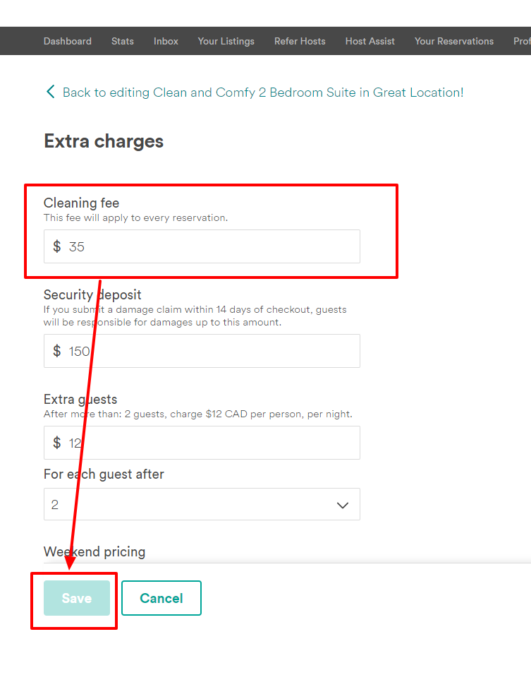 Adding a Cleaning Fee: A Community Help Guide [UPD... - Airbnb Community