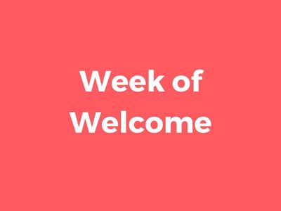 Week of Welcome