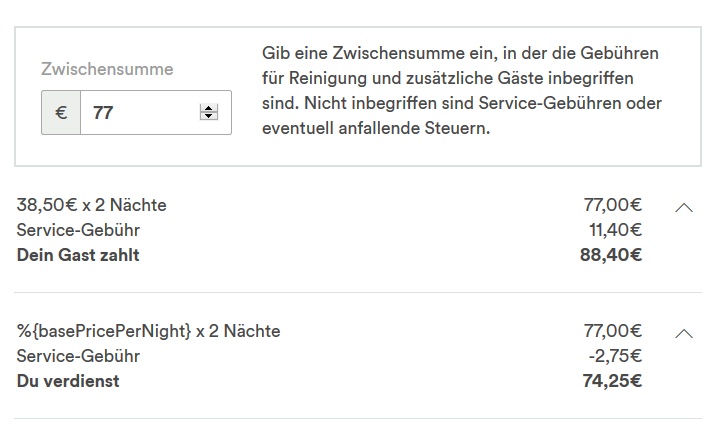 Gelost Faq Wie Berechnet Airbnb Meine Auszahlung Airbnb Community