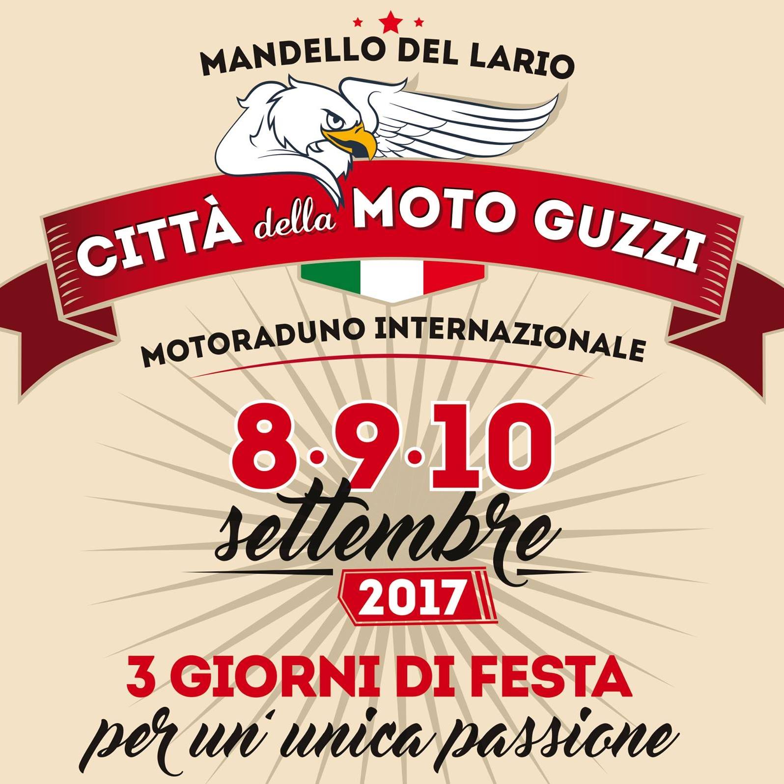 Motoraduno internazionale motoguzzi  8 - 9 - 10 settembre 2017