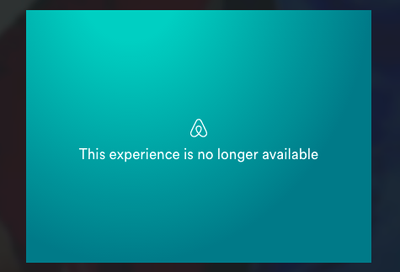 This experience is no longer available.