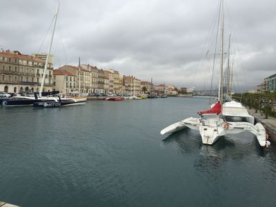 the ships pass here from the sea to the étang and on to the Canal du Midi