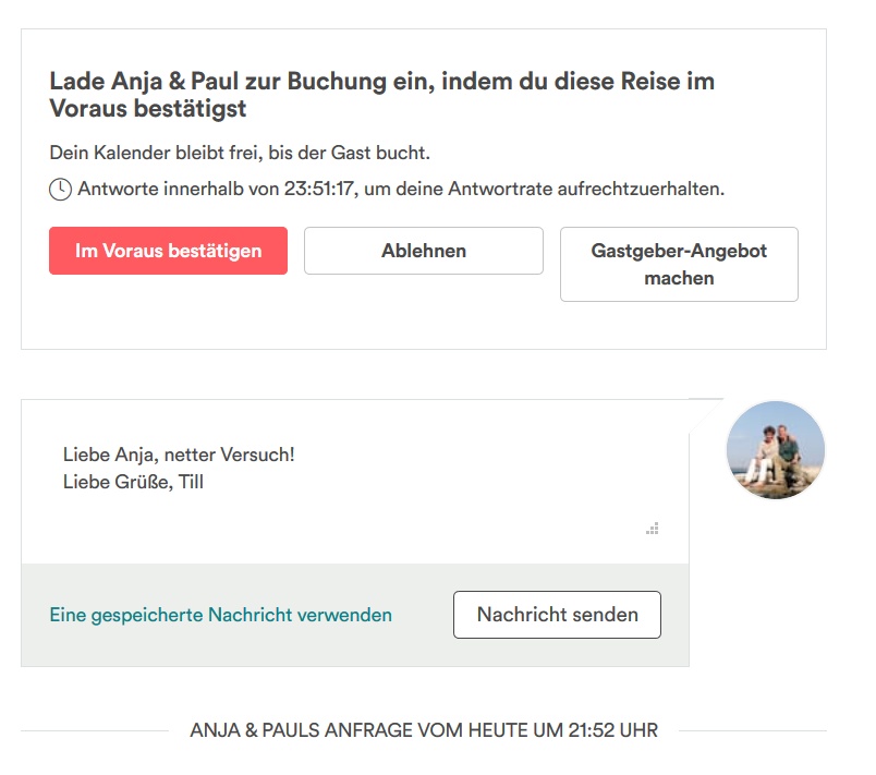 Erfahrungen Und Folgen Einer Ablehnung Airbnb Community