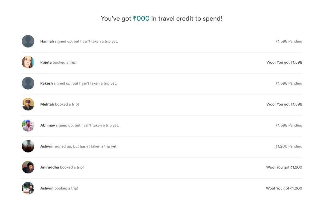 Even though I've received travel credits through referrals, my total credit shows 0. I know this is the way to check travel credits since I've used those in the past. Can anyone help me figure if I can send airbnb an email reporting this issue?