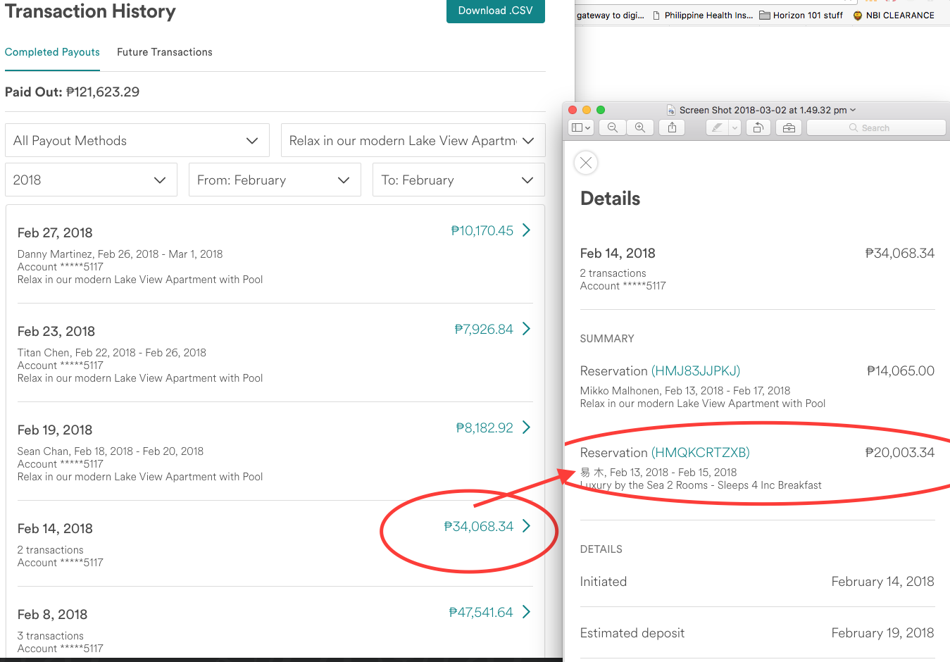 PSA Transaction history and spreadsheet bug!!!! Airbnb Community