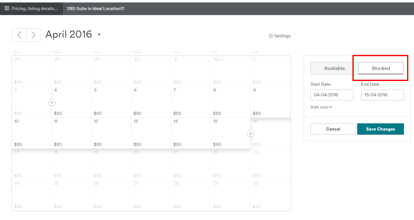 Blocking Off Unavailable Dates A Community Help G... Airbnb Community