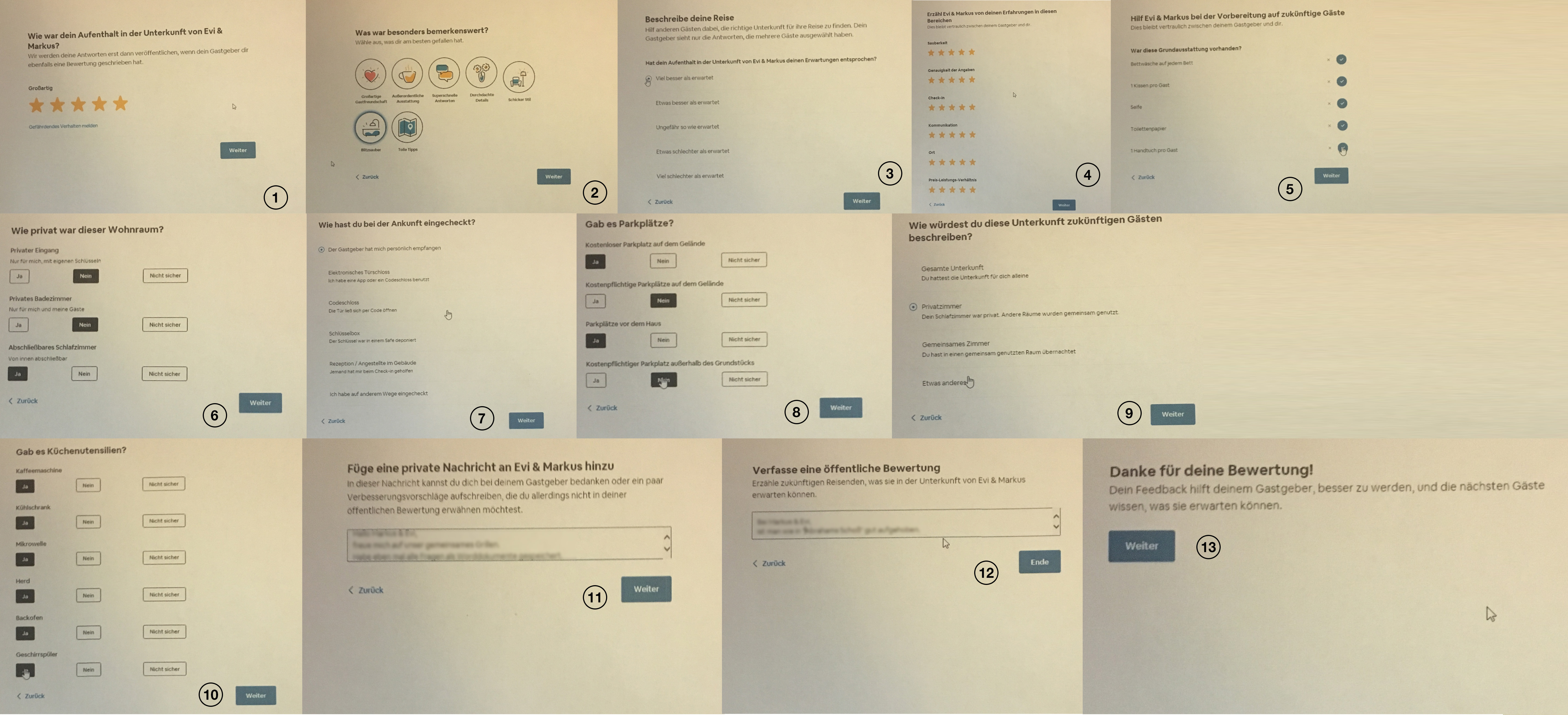 Erweiterte Bewertungsfunktionen für Gäste auf der Airbnb Community