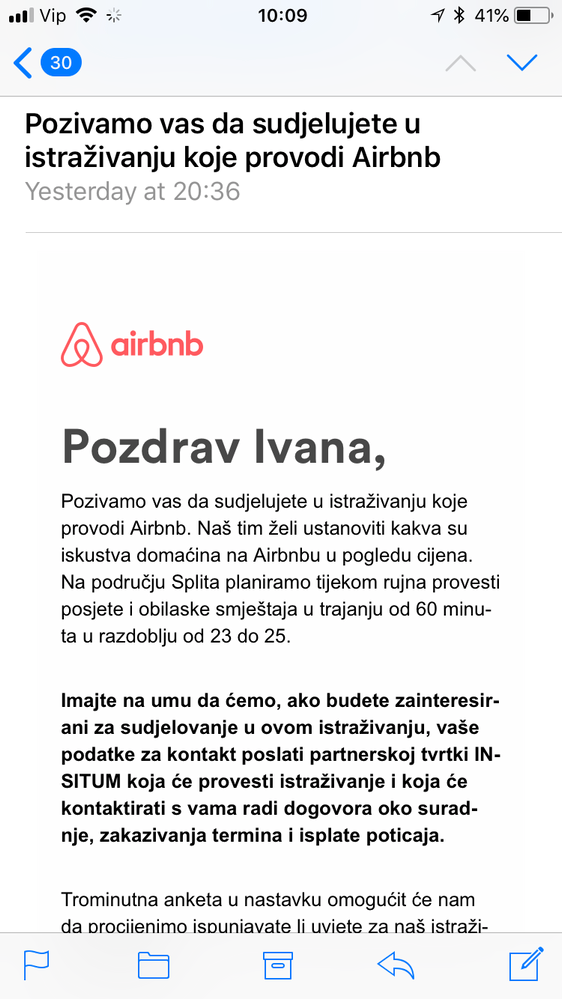 I don’t use Croatian version of Airbnb, only English