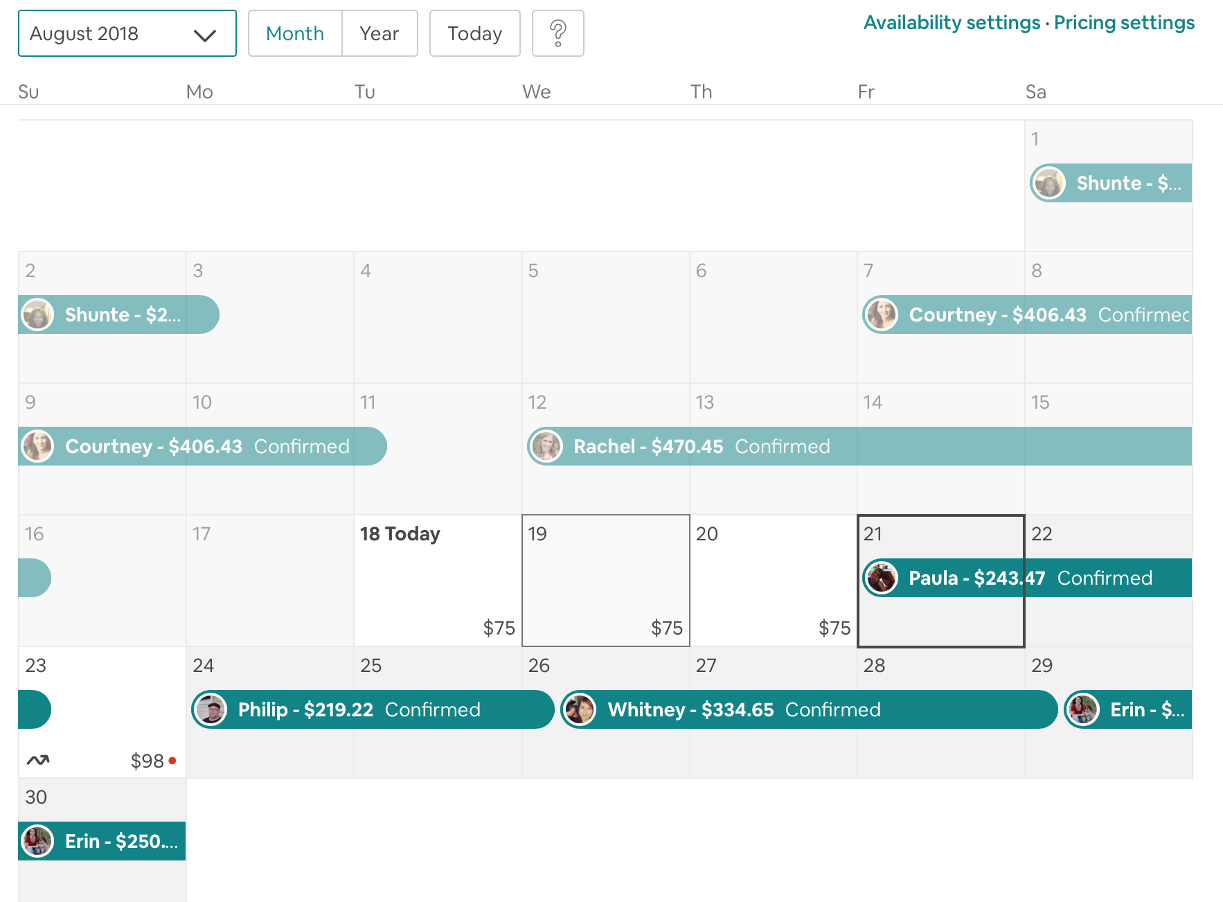 Calendar Notes Airbnb Community