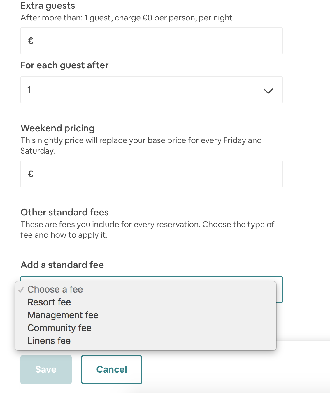 Additional fees Resort Fee, Community Fee, Linen... Airbnb Community