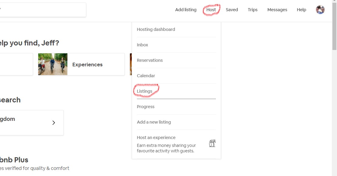 Manage listing Airbnb Community