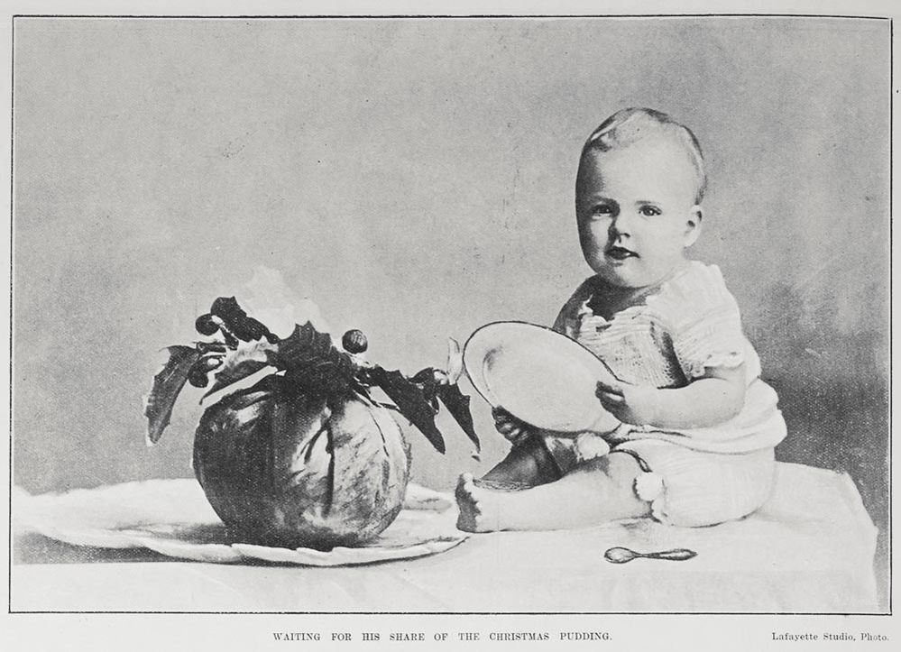 WAITING FOR HIS SHARE OF THE CHRISTMAS PUDDING, 21 December 1905
