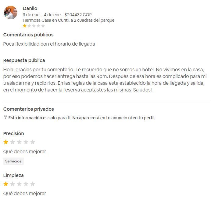 evaluacion publicada de manera injusta