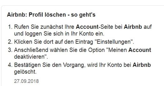 Wie Kann Ich Mein Profil Loschen Airbnb Community