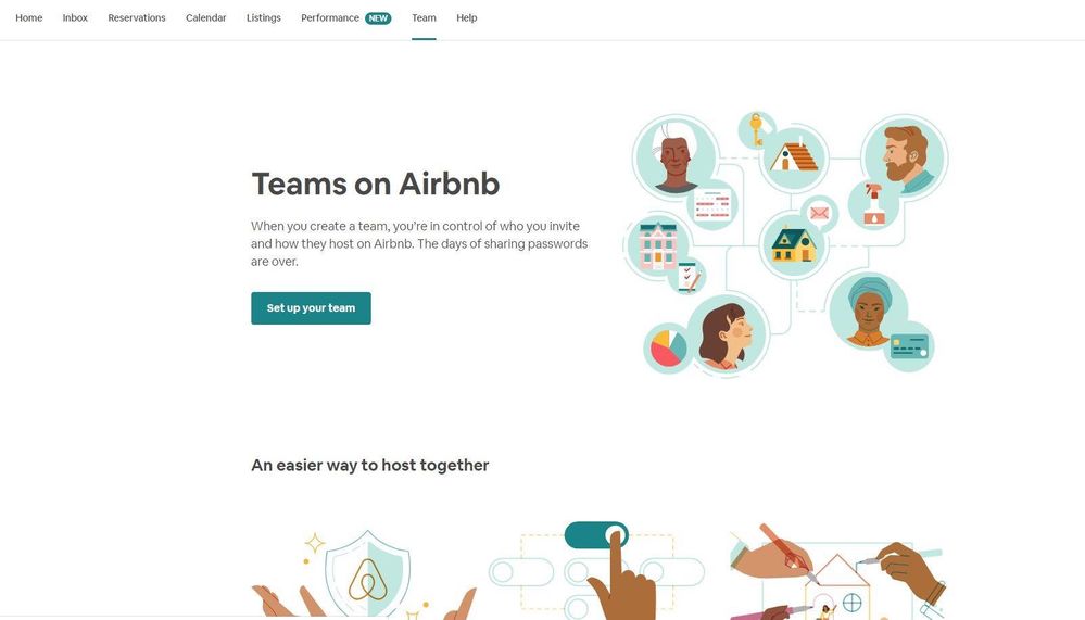 New Airbnb Feature : Teams