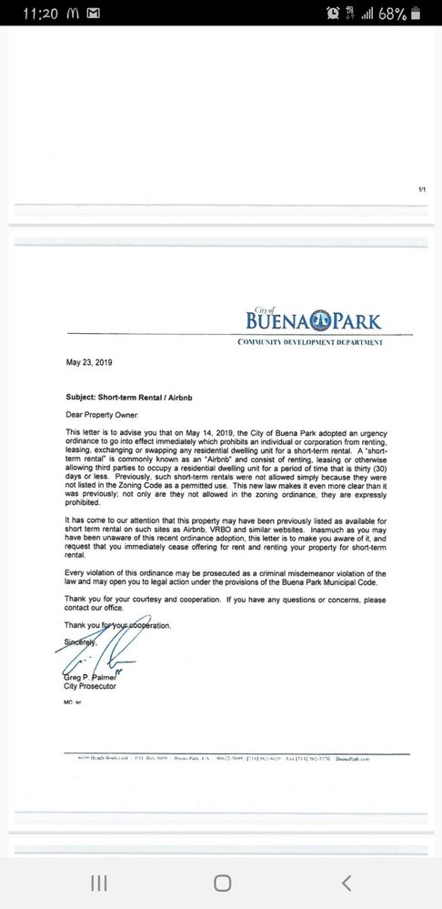 Copy of cease and desist letter