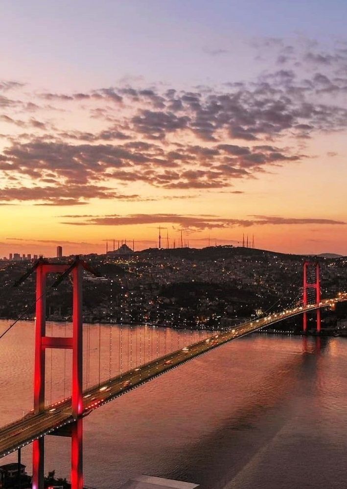 And the Bosforus Bridge in Istanbul, I go there every year with my father, it is a tradition now and I enjoy every time like the first time I visited this place :)