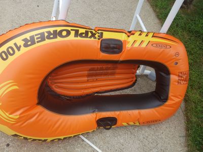 Jumped in the boat and blew out the bottom