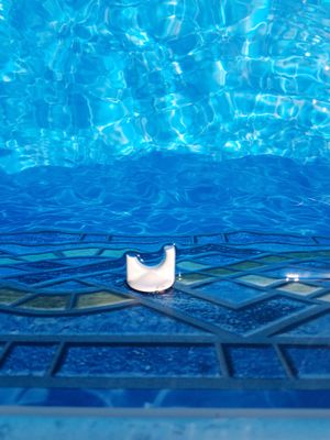 stepped on the pool safety rope and broke the anchor