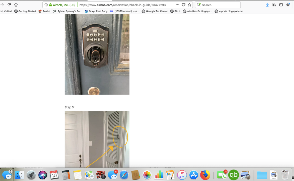 This is how the guide looks if opened on the browser version of Airbnb