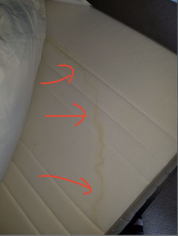 BED STAINED