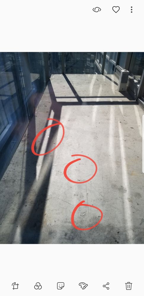 OUTSIDE BROKEN GLASS