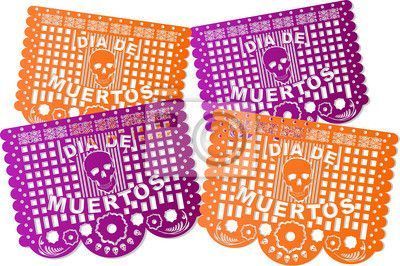 Papel picado (carta tagliata): si ritiene che rappresenti l'aria ed è presente in tutte le offerte.