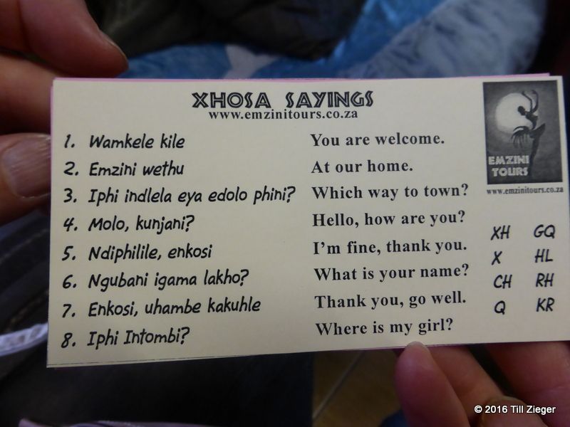 Die Klicksprache "Xhosa"