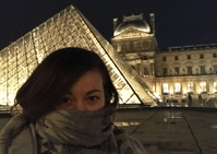 Ballade de nuit près du Louvre
