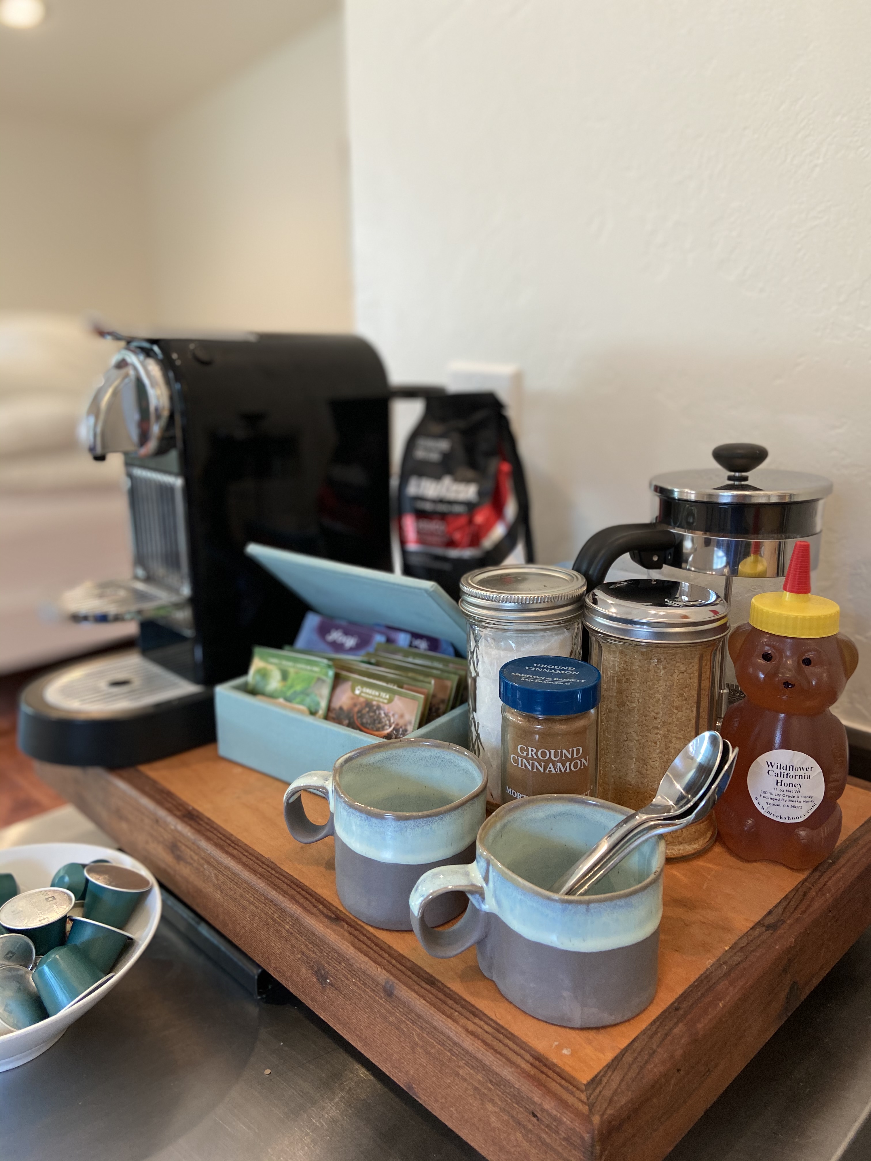 How To Create A Practical Airbnb Coffee Bar Guests Love  Coffee bar home,  Home coffee bar, Coffee bars in kitchen