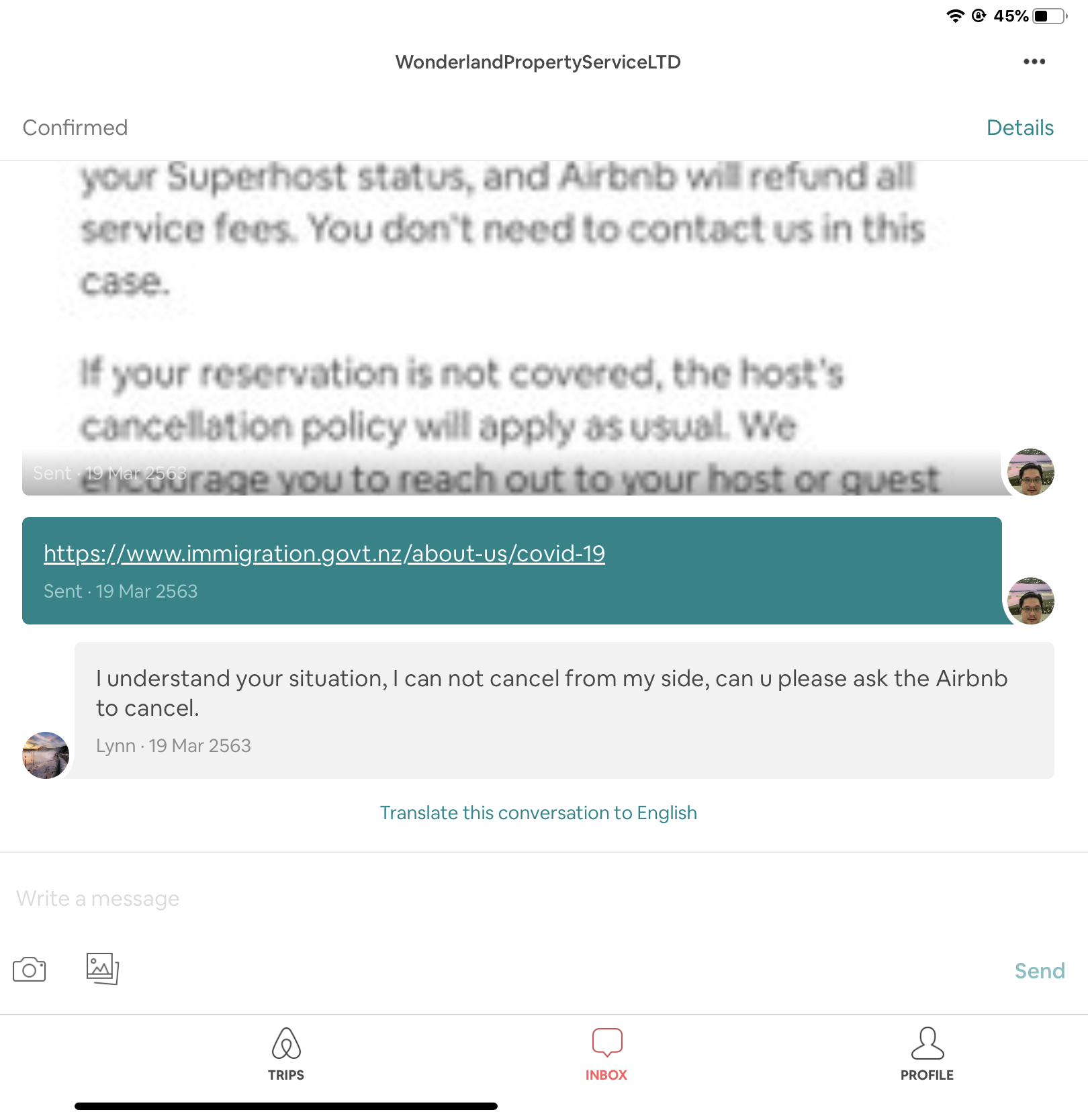 My Host Won't Cancel My Booking, Advise Please! - Airbnb Community