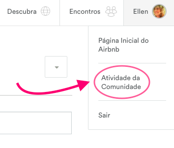 Atividade na comunidade