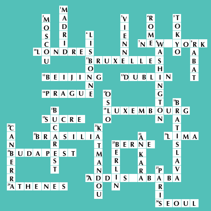 Jeu Mots Croises Capitales Du Monde Airbnb Community
